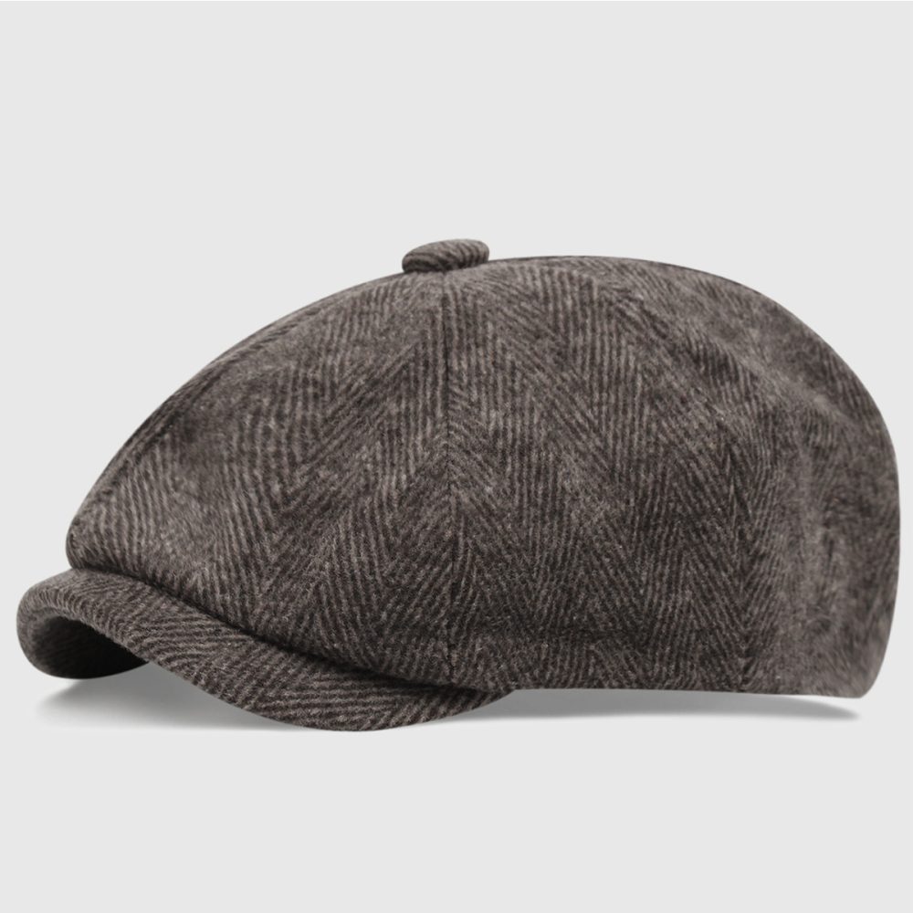 Mens  Hats | Black Flat Cap Accessories Hats